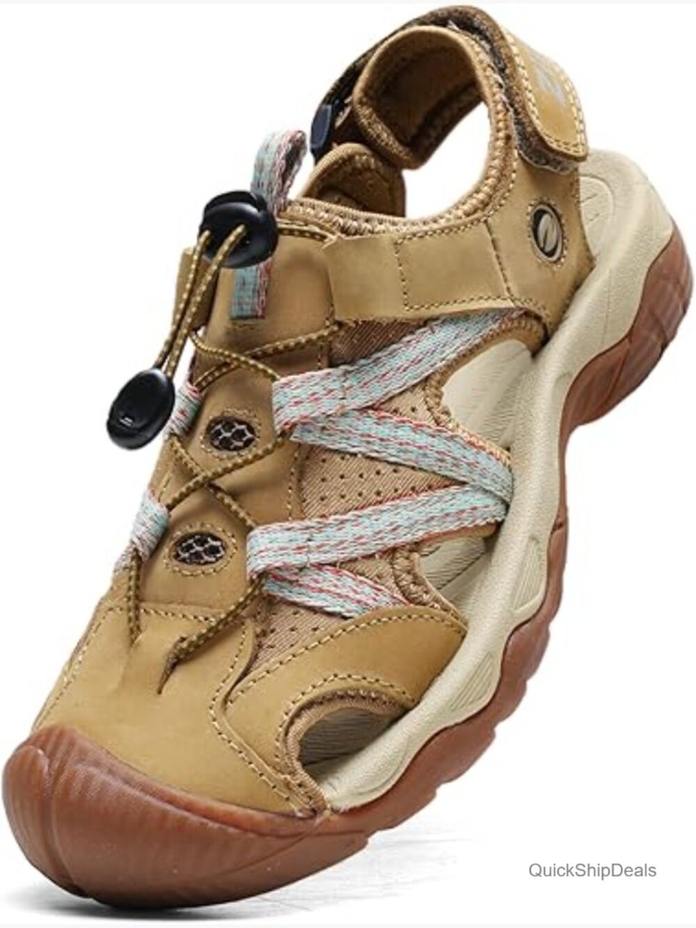 Closed Toe Hiking Sandals with Adjustable Buckle for Women